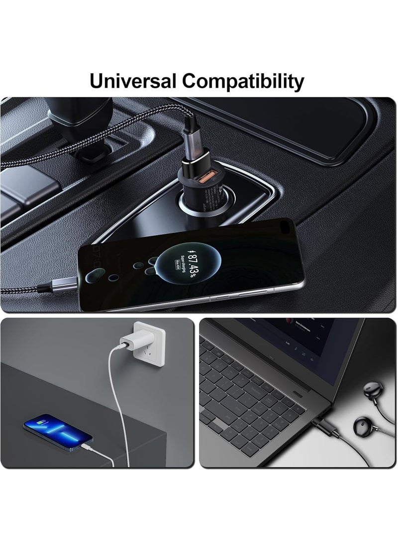 محول USB من النوع C أنثى إلى USB-A ذكر بتقنية OTG، محول بيانات وشحن سريع بتقنية PD، مصنوع من سبائك الألومنيوم، قطعتان (أسود وفضي). - Image 3